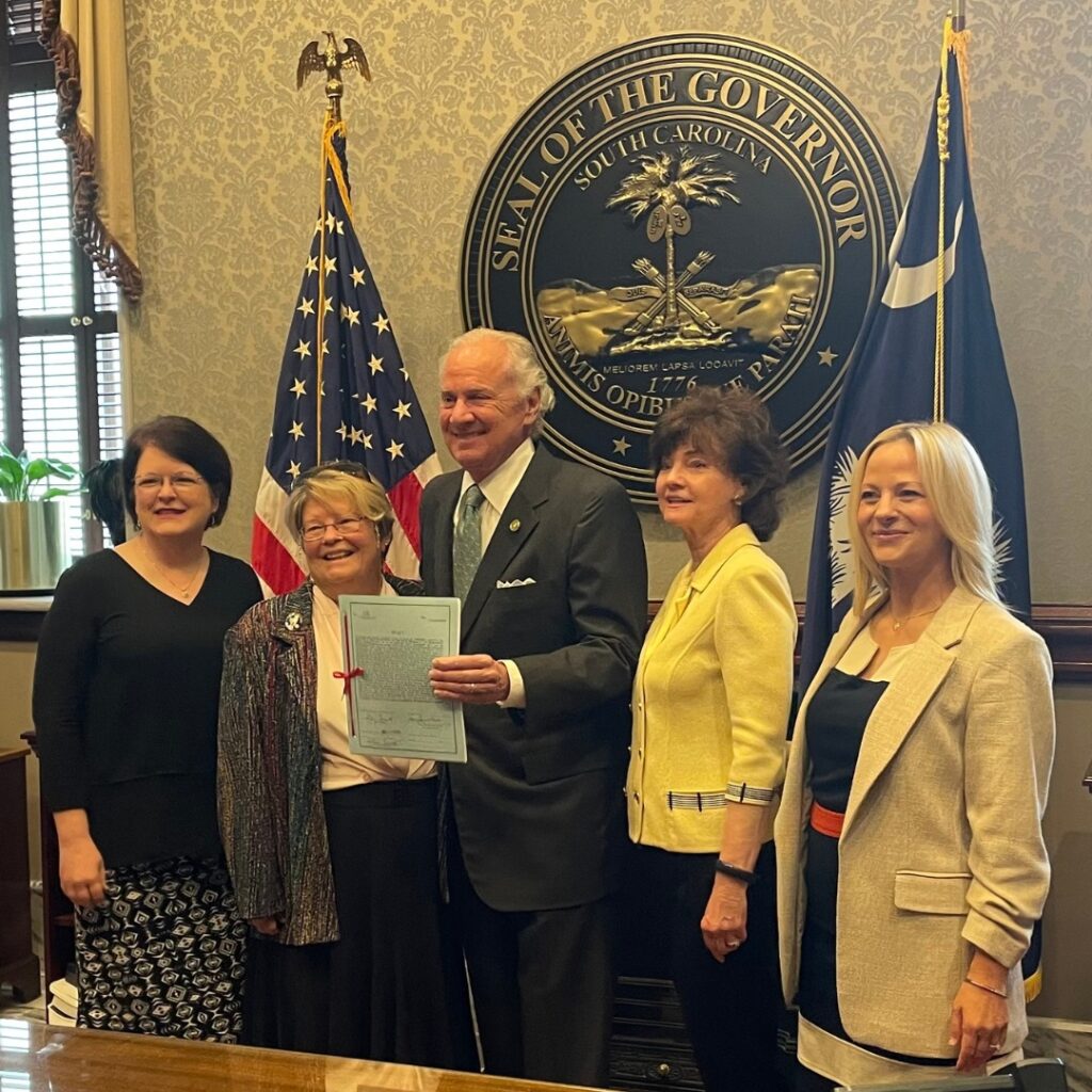 SC Life Staff with SC Governor Henry McMaster at the Fetal Heartbeat Law signing in 2023 